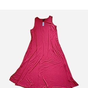 Elegant Sleeveless Red Stretchy Maxi Dress